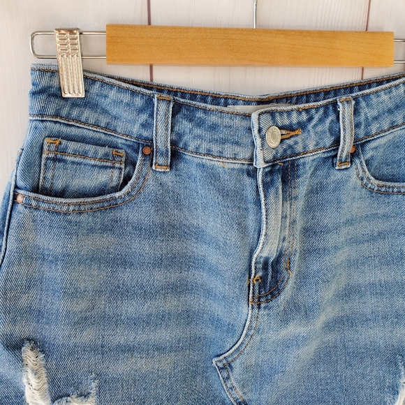 Pacsun denim distressed mini skirt - Picture 4 of 12
